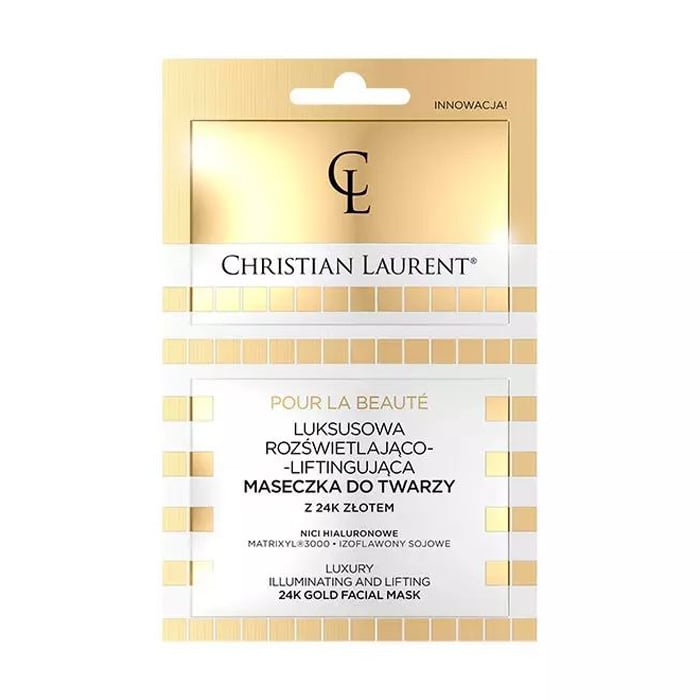Маска-ліфтинг для обличчя Christian Laurent 24K Gold Facial Mask, 2*5 мл