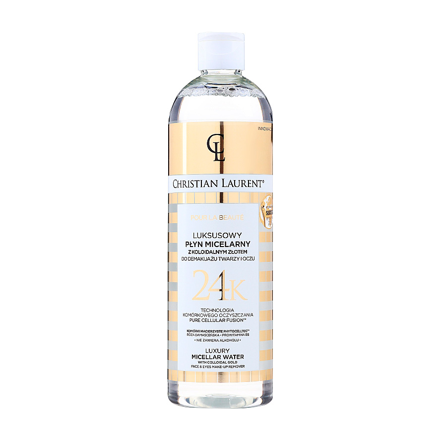 Міцелярна вода для обличчя Christian Laurent Luxury Micellar Water з молекулярним золотом, 500 мл