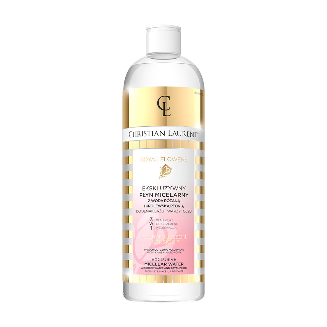 Міцелярна вода для обличчя Christian Laurent Royal Flowers Exclusive Micellar Water, 500 мл